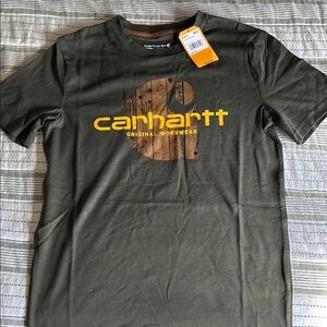 New Boys Carhartt Olive Green T-Shirt